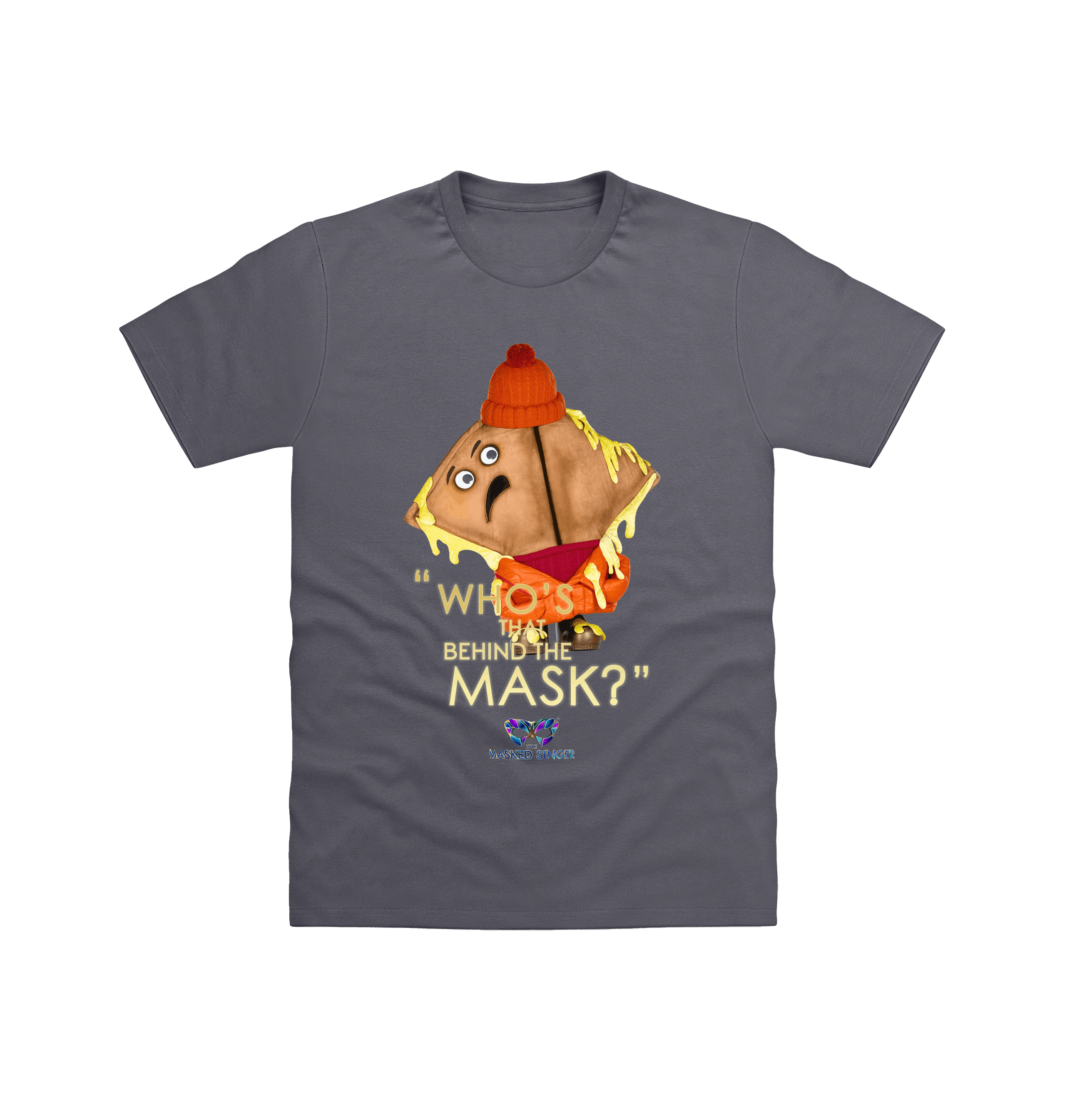 Charcoal Printed T-shirt Front